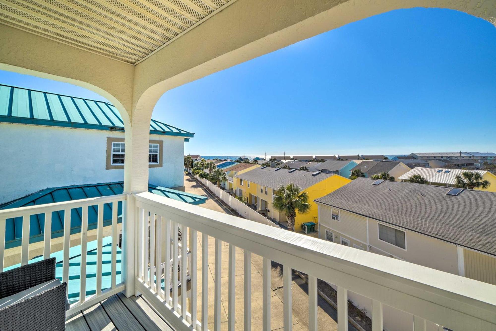 Sunny Pcb Home With Balcony Steps To The Beach! Panama City Beach Esterno foto